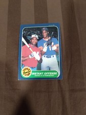 Tim Raines / Darryl Strawberry 1986 Fleer #632 Super Star Special