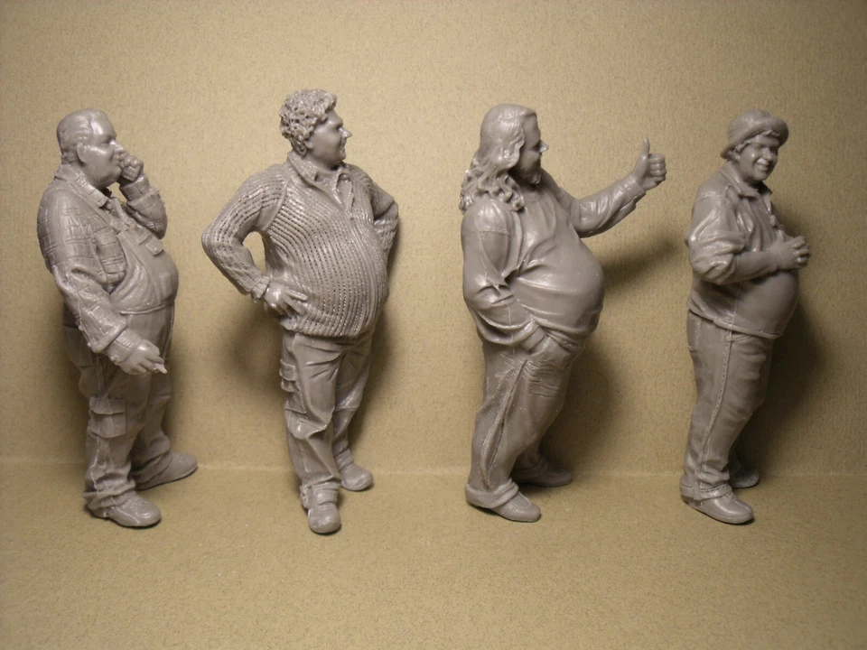 FIGUREN 1/18 GERMAN LUDOLFS SET 1 VROOM UNBEMALT SCHUCO MINICHAMPS - Bild 2 von 3