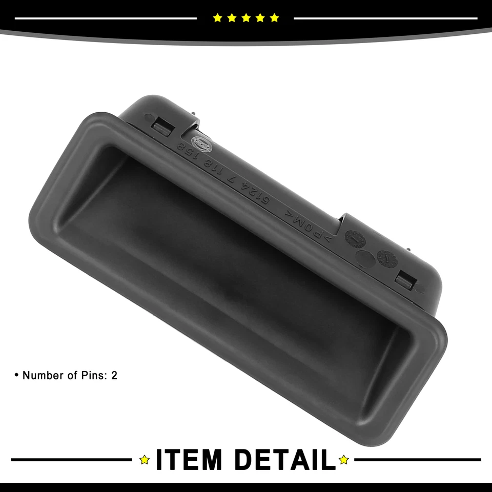 51247118158 Interruptor de manija de botón de bloqueo de tapa de coche 1/lote para BMW 335i xDrive Foto 4 de 4