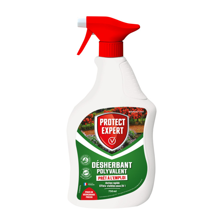 Désherbant polyvalent PROTECT EXPERT prêt à l'emploi en spray de 750 ml