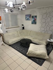 togo sofa ligne roset alcantara crema tre posti due posti angolo sgabello
