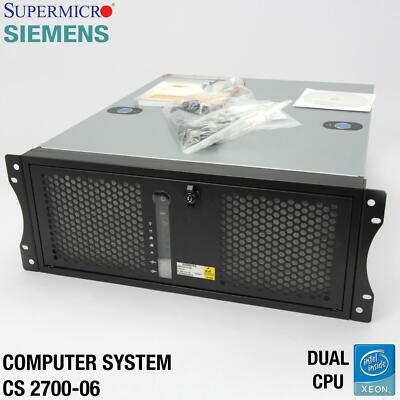 19'' 49CM SIEMENS SUPERMICRO X7DCL-3 XEON E5430 COMPUTER SYSTEM CS 2700-06 SERVER