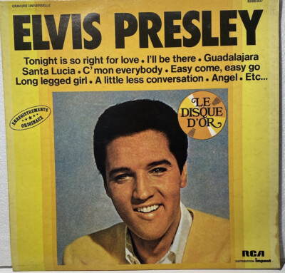 Elvis Presley Le Disque D'or LP RCA 6886807 1978 French Import VG