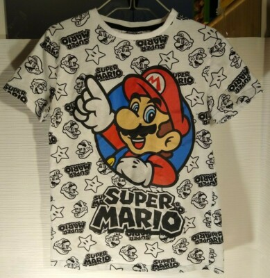 Super Mario T Shirt Official Licensed Nintendo VGC Ages 13