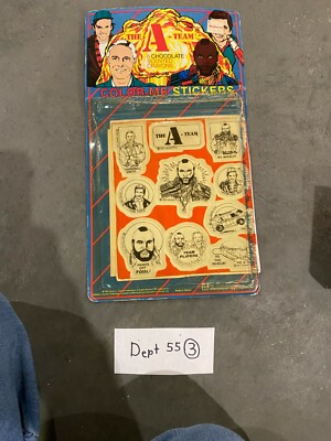 1983 THE A-TEAM COLOR ME STICKERS PACKAGE Missing Pen