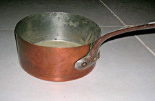 Casserole ancienne en cuivre 24 x 10 cm