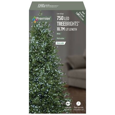 Premier 750 LED Multi-Action TreeBrights Christmas Tree Lights Choice ...