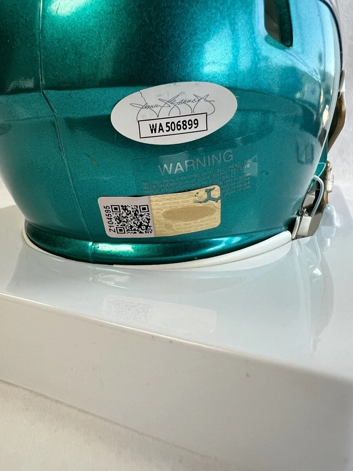 Jimmy Smith Jacksonville Jaguars Signed Autographed Mini Helmet JSA & PIA COA - Image 2 of 4