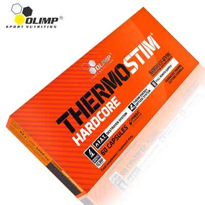 THERMO STIM HARDCORE- Energie-Booster, Thermogener Fatburner, Schlankheitspillen