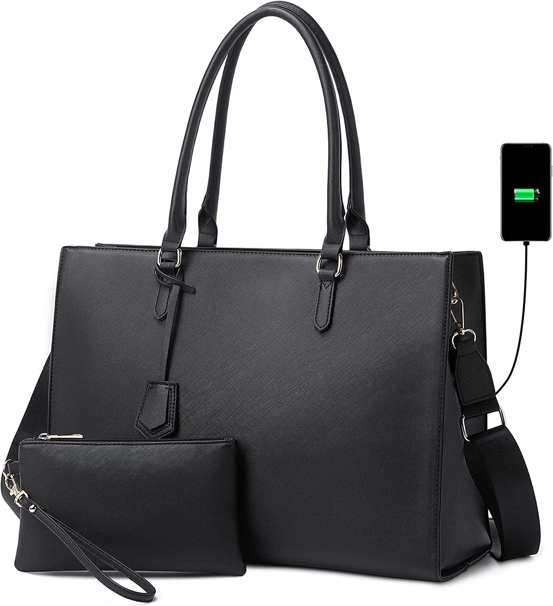 Laptop Bag for Women Laptop Tote bag Work bag with Adjustable Long