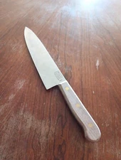 CHICAGO CUTLERY 8" CHEF'S KNIFE 25G20M Full Tang Wood Handle Sharp