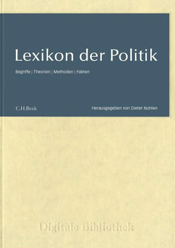 Lexikon Der Politik / Begriffe Theorien Faits / CD Digitale Bibliothek Numéro 79