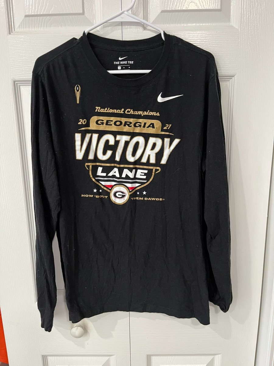 Nike Georgia Bulldogs LS 2021 National Championship Victory Lane