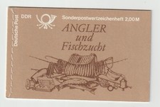 # DDR Markenheftchen "MH 9 Süßwasserfische" postfrisch mit 2 1/2 H-Blatt {B 012}