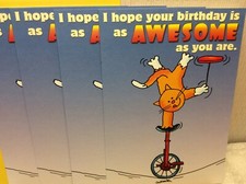 RSVP BIRTHDAY GREETING CARDS New w/Envelopes LOT 4 "AWESOME as you are..."