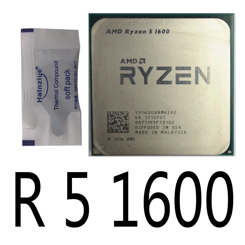Golf wond Bekritiseren AMD RYZEN 5 1600 6-Core 3.2 GHz 3.6 Turbo Socket AM4 65W Desktop Processor  | eBay