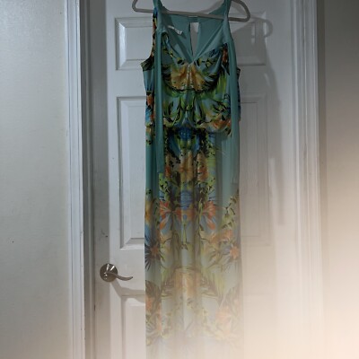 Emma and Michele Dress Green Floral Size 2X | eBay Emma and Michele Dress Green Floral Size 2X | eBay