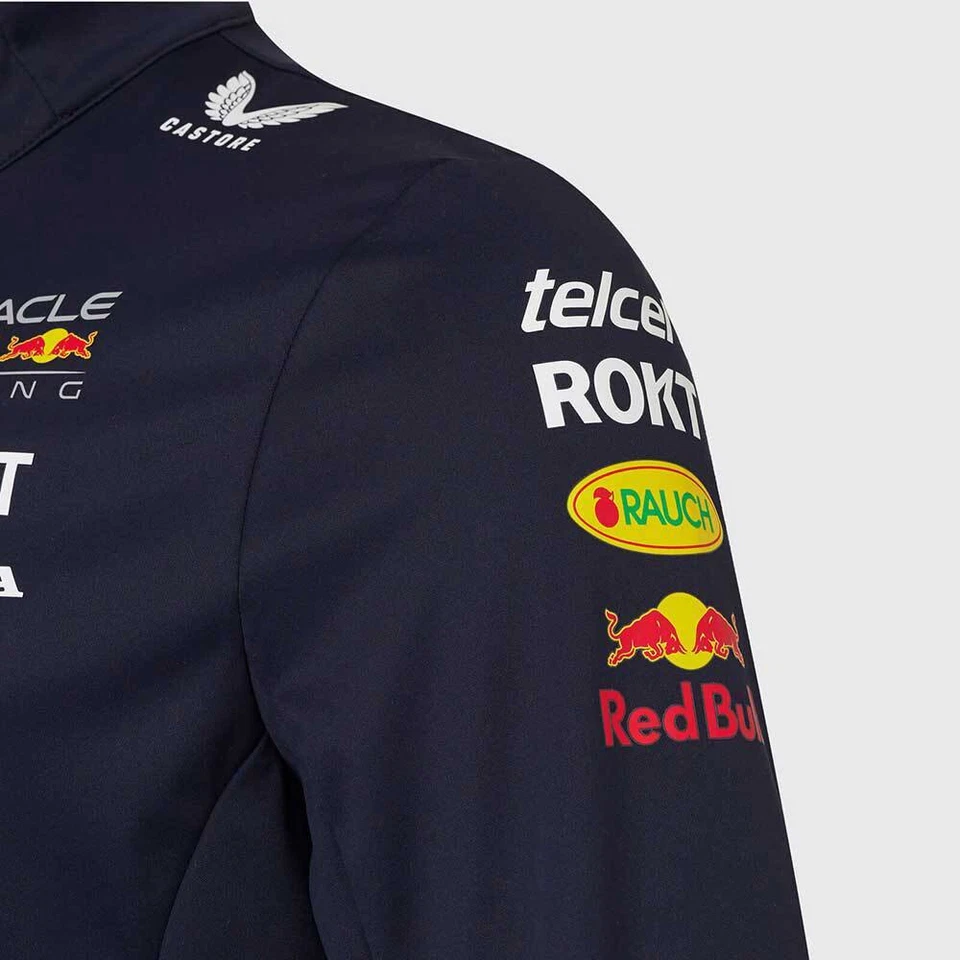 Red Bull Racing F1 Team SoftShell Jacket 2024 Navy - Image 3 of 4
