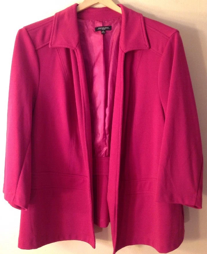 Women's 3X Pink Blazer - Image 2 of 4