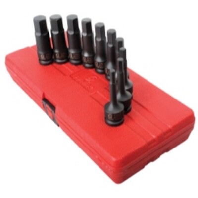 Sunex Tools 2639 10 Piece 1/2'' Drive Metric Impact Hex Driver Set