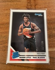 2019-20 Donruss NASSIR LITTLE Purple Press Proof /199 Rated Rookie NRMT+ Blazers