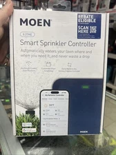 Moen WICNT008G1USA 8 Zone Smart Sprinkler Controller Wi-Fi Automatic Water Timer