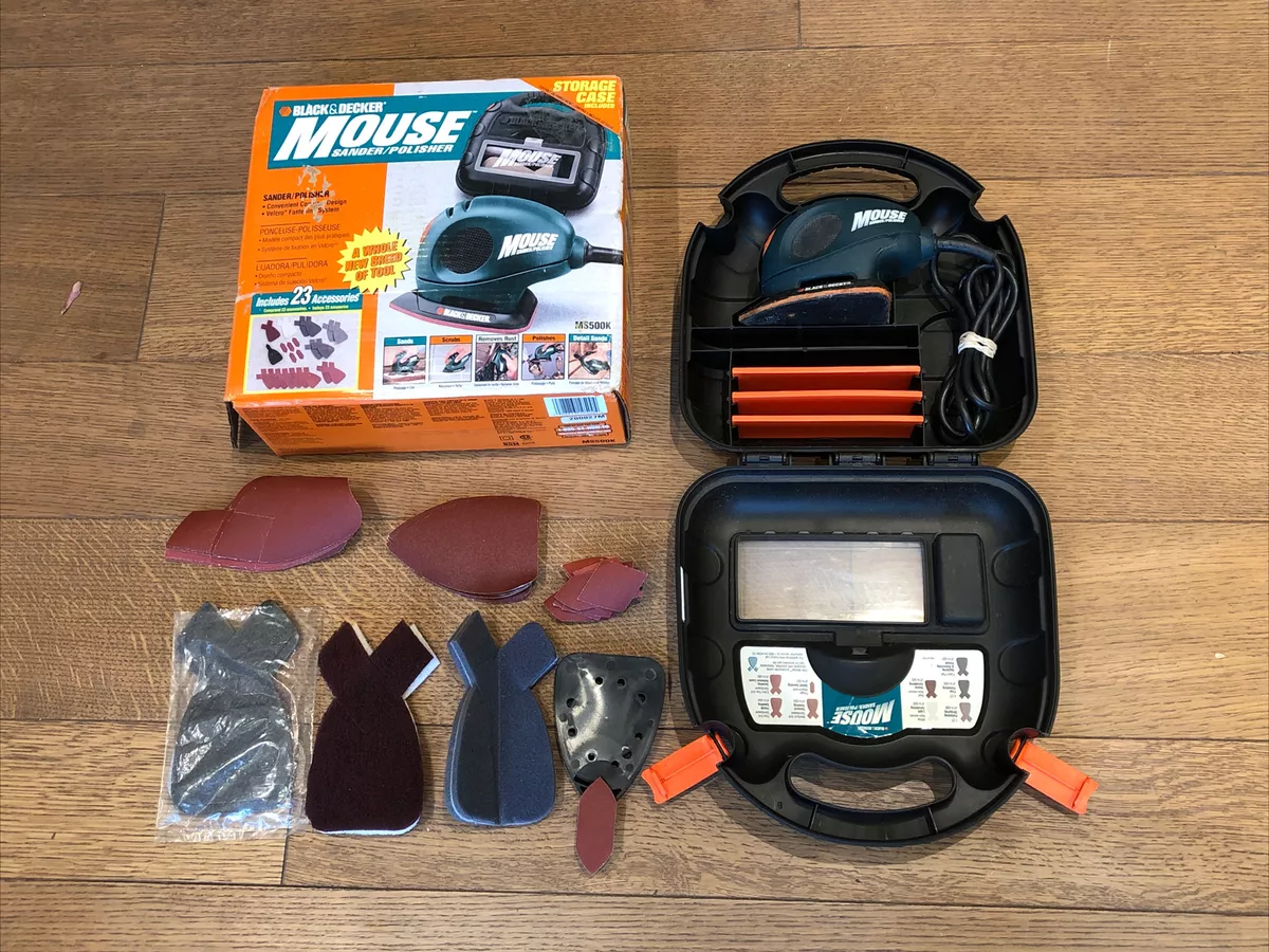 BLACK & DECKER MOUSE SANDER + ACCESSORIES