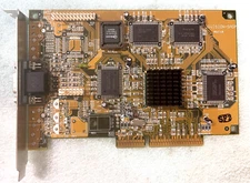 RARE VINTAGE ECS 3DVISION-SAGP R1.0 AGP VIDEO CARD MXB166