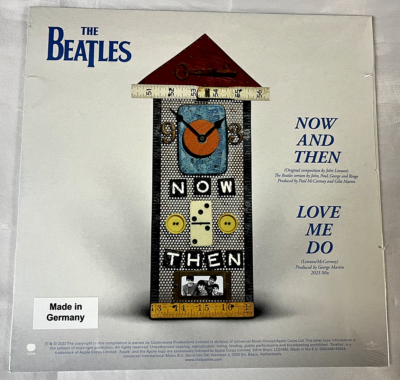 Beatles Now and Then Clear Vinyl 7