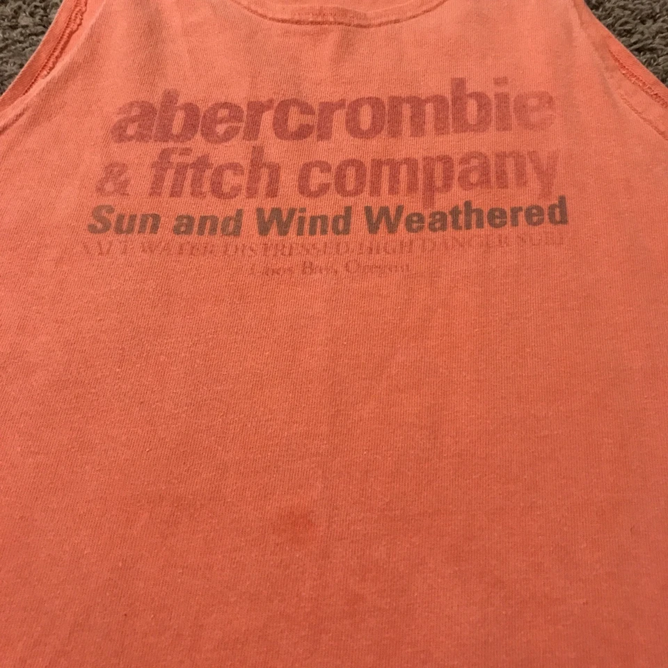 Camiseta sin mangas vintage de Abercrombie & Fitch cuello redondo tejido suave para hombre L A31 Foto 2 de 4