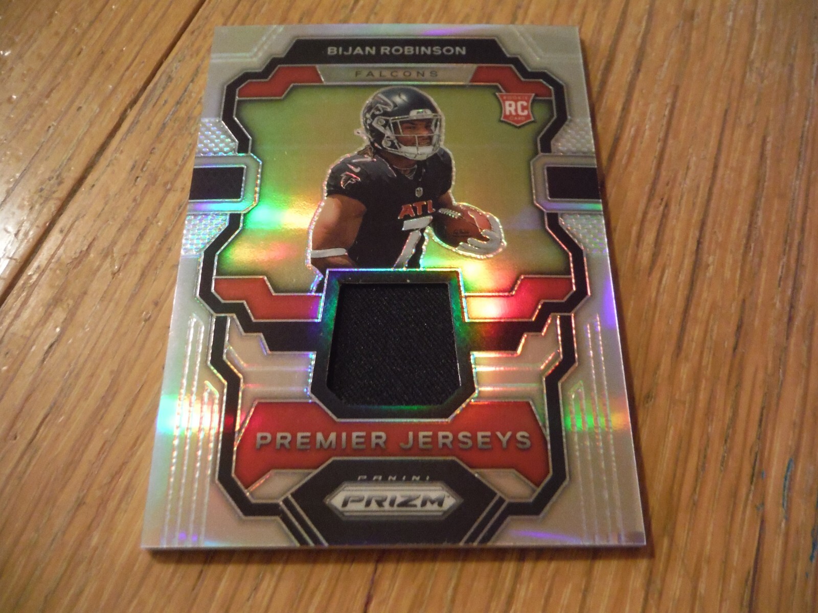 BIJAN ROBINSON - 2023 Prizm PREMIER JERSEY Memorabilia SILVER Refractor ROOKIE