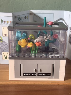 Fish Tank Building Blocks Set Pet Creative Diy Educational Toy assembled 3 