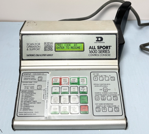 Daktronics All Sport 1600 Series Scoreboard Controller | eBay