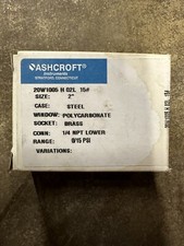 Ashcroft 20W1005-H-02L-15 2" Pressure Gauge 15 PSI LM 1/4" NPT New