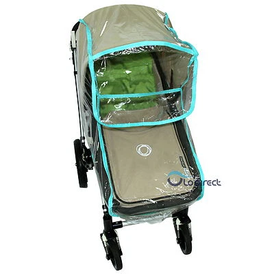 ABC BABY NEW BABY CHILD black pink blue PRAM RAIN COVER easy to put on and take off!