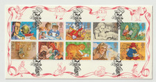 1/4/1994 UK GB FDC - Messages (Greetings) - Characters from Alice Novels - Dares
