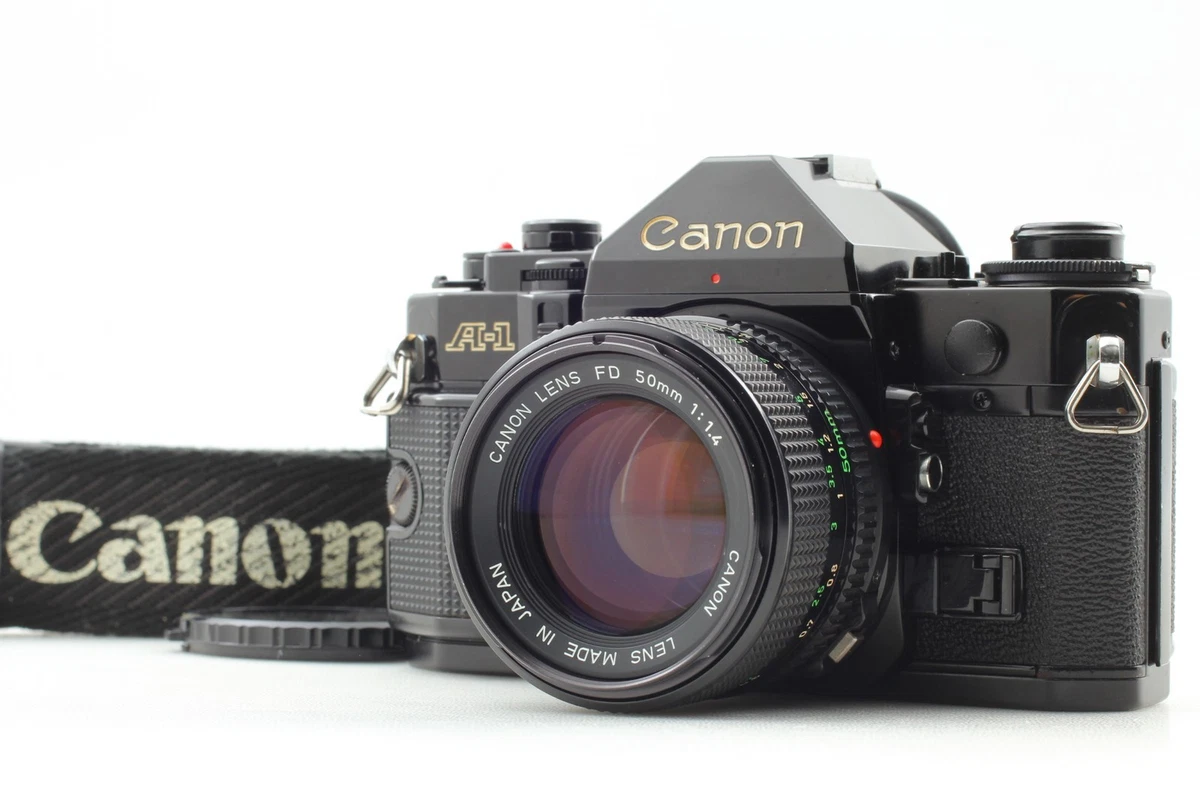 Canon A-1 Noir – Appareil Photo Reflex 35mm Avec Posemètre, Testé Et Joints Neufs
