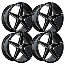 Set-4 Pinnacle P202 20x8.5 5x4.55x114.3 Black Milled 35mm Wheels Rims 20 Inch Set-4 Pinnacle P202 20x8.5 5x4.55x114.3 Black Milled 35mm Wheels Rims 20 Inch