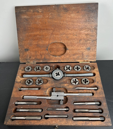 Vintage Tap and die set butterfield USA Handy morse sharpcut fastenal tools