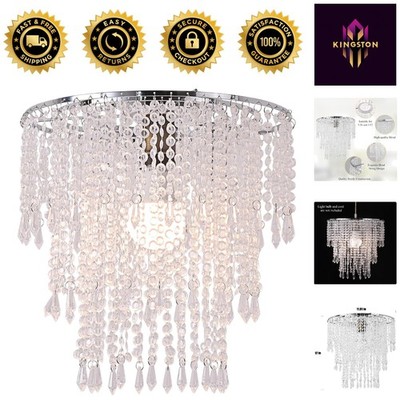 Chic 11.81'' Acrylic Chandelier Shade for Brightening Bedrooms & Living Spaces