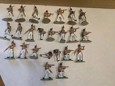 Army In Plastics Painted Cacadores Portugese Army Rifle Men, 2.5 Inches, 24 Men
