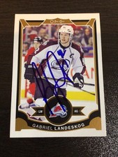 Signed 2015-16 O-Pee-Chee Opc Gabriel Landeskog Avalanche Auto Card Must Have!