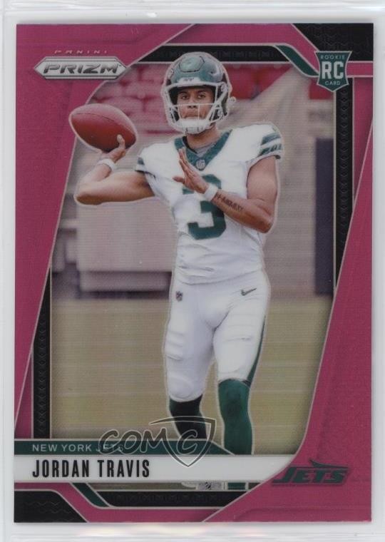 2024 Panini Prizm Rookies Pink Prizm Jordan Travis #359 0b7z