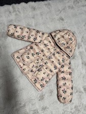 Moncler Floral Pink Puffa Coat Roses Jacket Age 3 Girls Super Rare 