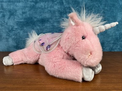 Aurora Libby Lu Pink Unicorn Horse Plush Wings Fairy Catapiller early 2000s