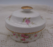 Vintage PARAGON Bone China VICTORIANA ROSE Lidded TRINKET BOX England