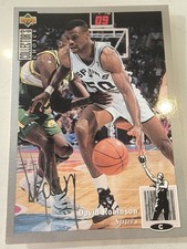 1994 Upper Deck David Robinson Silver Signature 50 Hall Of Fame