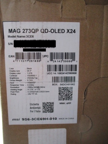 Mag 273QP QD-OLED X24 - Oled Monitor Mag 273QP QD-OLED-image