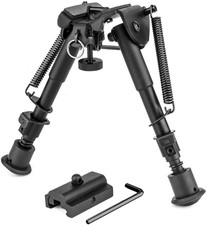 Bipiedi Di Fucile 6 "-9" Bipiede Tattico Con Ritorno a Molla Pieghevole Regolabi