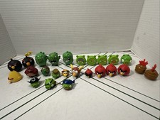 Angry Birds Figure Lot of 23 Movie Game Figures Yellow Black Red Pig